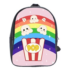 Cute Kawaii Popcorn School Bag (large) by Valentinaart