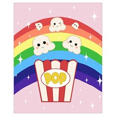 Cute Kawaii Popcorn Drawstring Bag (small) by Valentinaart