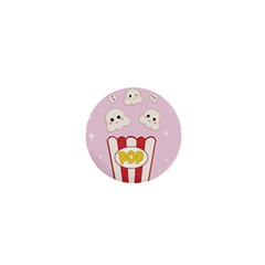 Cute Kawaii Popcorn 1  Mini Magnets by Valentinaart