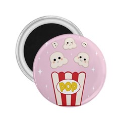 Cute Kawaii Popcorn 2 25  Magnets by Valentinaart