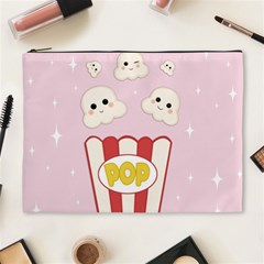 Cute Kawaii Popcorn Cosmetic Bag (xl) by Valentinaart