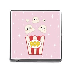 Cute Kawaii Popcorn Memory Card Reader (square) by Valentinaart