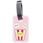 Cute Kawaii Popcorn Luggage Tags (Two Sides) Back