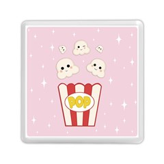 Cute Kawaii Popcorn Memory Card Reader (square)  by Valentinaart