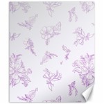 beautiful,violet,floral,shabby chic,pattern Canvas 20  x 24   19.57 x23.15  Canvas - 1