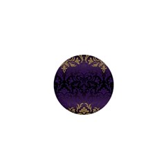 Art Nouveau,vintage,damask,gold,purple,antique,beautiful 1  Mini Magnets by NouveauDesign