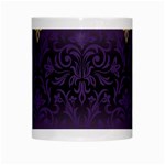 art nouveau,vintage,damask,gold,purple,antique,beautiful White Mugs Center