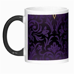 Art Nouveau,vintage,damask,gold,purple,antique,beautiful Morph Mugs by NouveauDesign