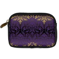 Art Nouveau,vintage,damask,gold,purple,antique,beautiful Digital Camera Cases by NouveauDesign