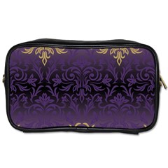 Art Nouveau,vintage,damask,gold,purple,antique,beautiful Toiletries Bags by NouveauDesign