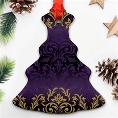 Art Nouveau,vintage,damask,gold,purple,antique,beautiful Ornament (christmas Tree)  by NouveauDesign