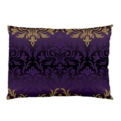 Art Nouveau,vintage,damask,gold,purple,antique,beautiful Pillow Case (two Sides) by NouveauDesign