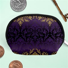 Art Nouveau,vintage,damask,gold,purple,antique,beautiful Accessory Pouches (medium)  by NouveauDesign