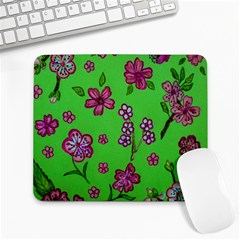 Visions Of Pink Large Mousepads by dawnsiegler