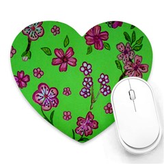 Visions Of Pink Heart Mousepads