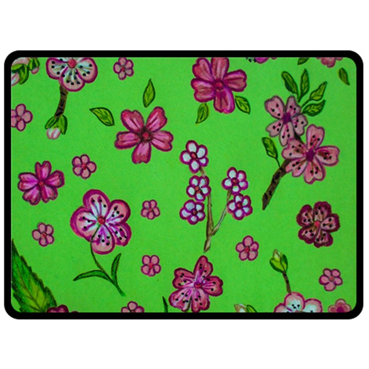 Visions Of Pink Double Sided Fleece Blanket (Large) 