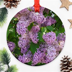 Lilacs 2 Round Ornament (two Sides)