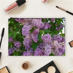 Lilacs 2 Cosmetic Bag (large)  by dawnsiegler