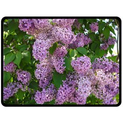 Lilacs 2 Double Sided Fleece Blanket (large)  by dawnsiegler