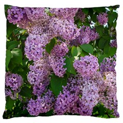 Lilacs 2 Large Flano Cushion Case (two Sides) by dawnsiegler