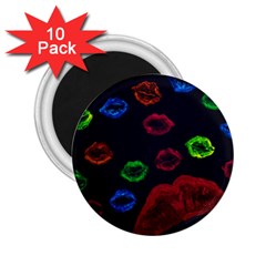 Hot Lips 2 25  Magnets (10 Pack)  by dawnsiegler