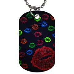 Hot Lips Dog Tag (one Side) by dawnsiegler