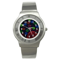 Hot Lips Stainless Steel Watch by dawnsiegler