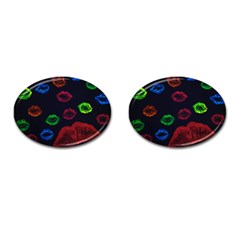 Hot Lips Cufflinks (oval) by dawnsiegler