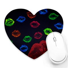 Hot Lips Heart Mousepads by dawnsiegler