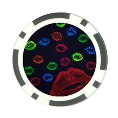 Hot Lips Poker Chip Card Guard by dawnsiegler