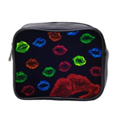 Hot Lips Mini Toiletries Bag 2-side by dawnsiegler