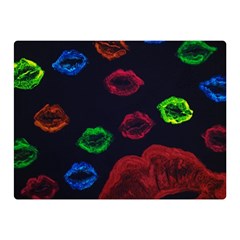 Hot Lips Double Sided Flano Blanket (mini)  by dawnsiegler