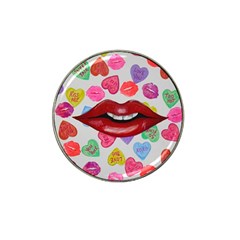 Aahhhh Candy Hat Clip Ball Marker by dawnsiegler