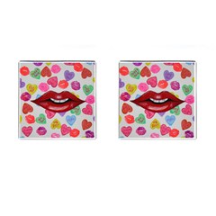 Aahhhh Candy Cufflinks (square) by dawnsiegler