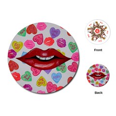 Aahhhh Candy Playing Cards (round)  by dawnsiegler