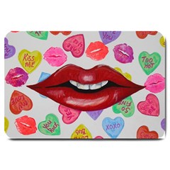 Aahhhh Candy Large Doormat  by dawnsiegler