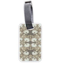 Vintage Daisy Floral Pattern Luggage Tags (one Side)  by dflcprints