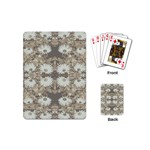 Vintage Daisy Floral Pattern Playing Cards (Mini)  Back