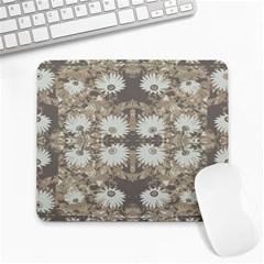 Vintage Daisy Floral Pattern Large Mousepads by dflcprints