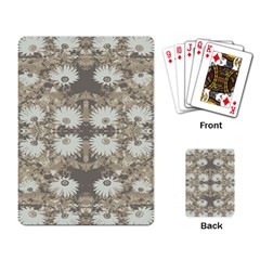 Vintage Daisy Floral Pattern Playing Card by dflcprints