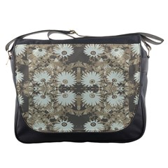 Vintage Daisy Floral Pattern Messenger Bags by dflcprints