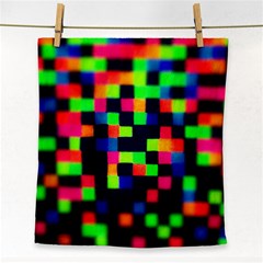 Squares Face Towel by dawnsiegler