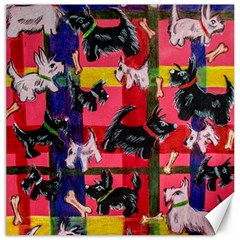 Scotties Canvas 12  X 12   by dawnsiegler