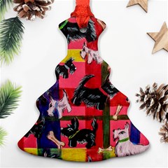 Scotties Ornament (christmas Tree)  by dawnsiegler