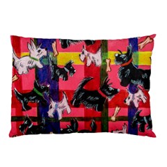 Scotties Pillow Case (two Sides) by dawnsiegler