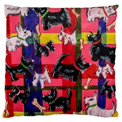 Scotties Large Cushion Case (two Sides) by dawnsiegler