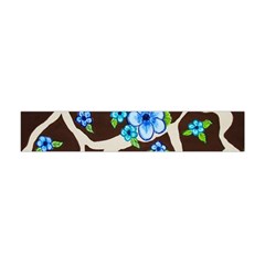 Floral Giraffe Print Flano Scarf (mini) by dawnsiegler