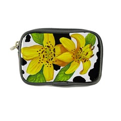 Floral Cow Print Coin Purse by dawnsiegler