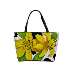 Floral Cow Print Shoulder Handbags by dawnsiegler