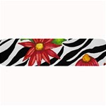 Floral Zebra Print Large Bar Mats 32 x8.5  Bar Mat